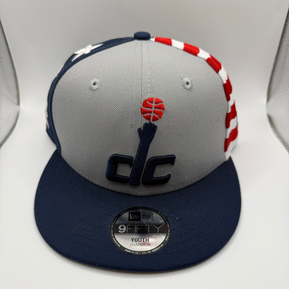 New Era 9FIFTY Washington Wizards Youth Snapback Hat City Edition Stars Stripes